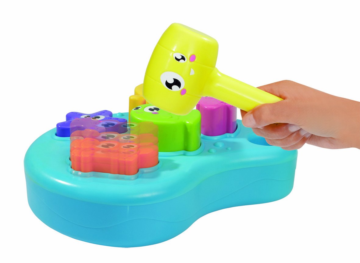 Simba ABC Sea Animal Hammer Bench Activity Toy for Infant Kids 12 Months+