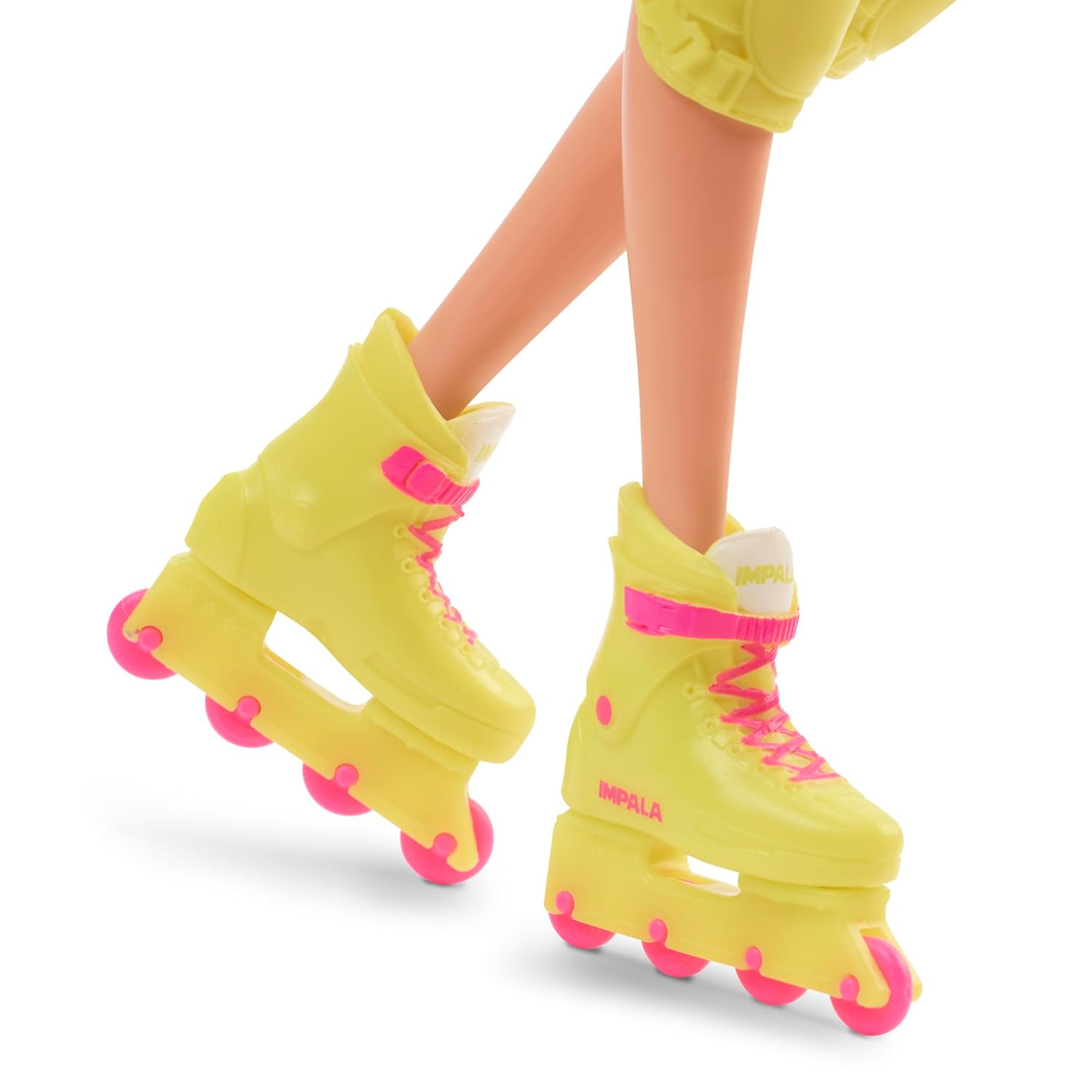 Barbie The Movie Doll Margot Robbie as Collectible Inline Skating Doll Wearing Leotard Biker Shorts and Inline Skates for Ages 3+