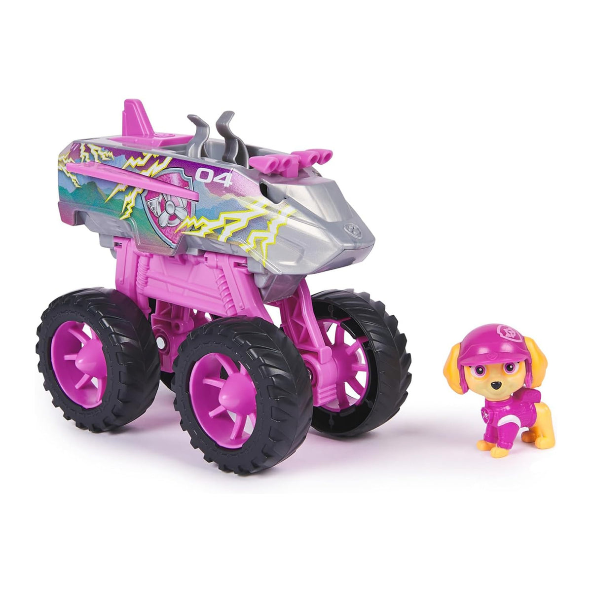 Paw Patrol Skye Rescue Wheels - Collectable Action Car Figure For Kids 3 Years and Above