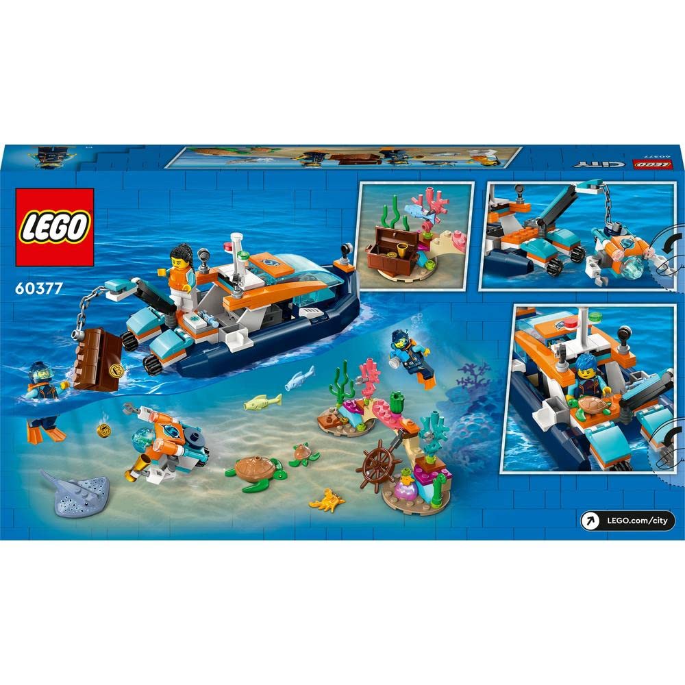 LEGO City Explorer Diving Boat Building Kit for Ages 5+