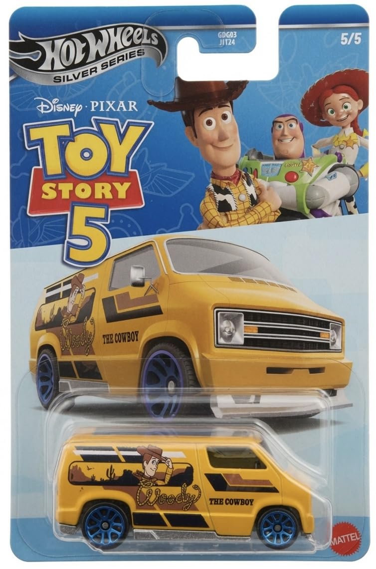 Hot Wheels Silver Series Toy Story 5 Custom '77 Dodge Van Toy Car for Ages 3+