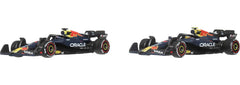 Hot Wheels Premium Formula 1 Toy Car 2-Pack, Set of 2 1:64 Scale Die-Cast Scale Oracle Red Bull Racing Racecars: #1 Max Verstappen & #22 Yuki Tsunoda