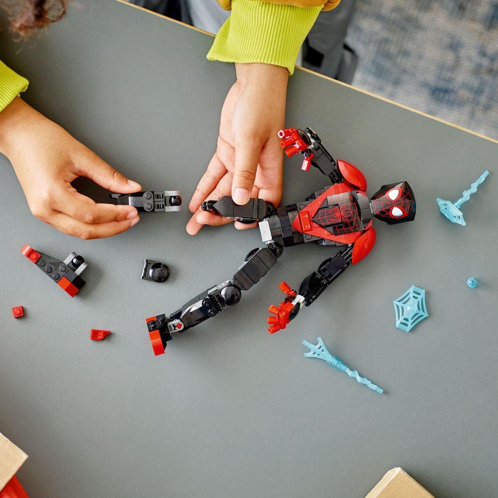 LEGO Marvel Miles Morales Figure Building Kit for Ages 8+