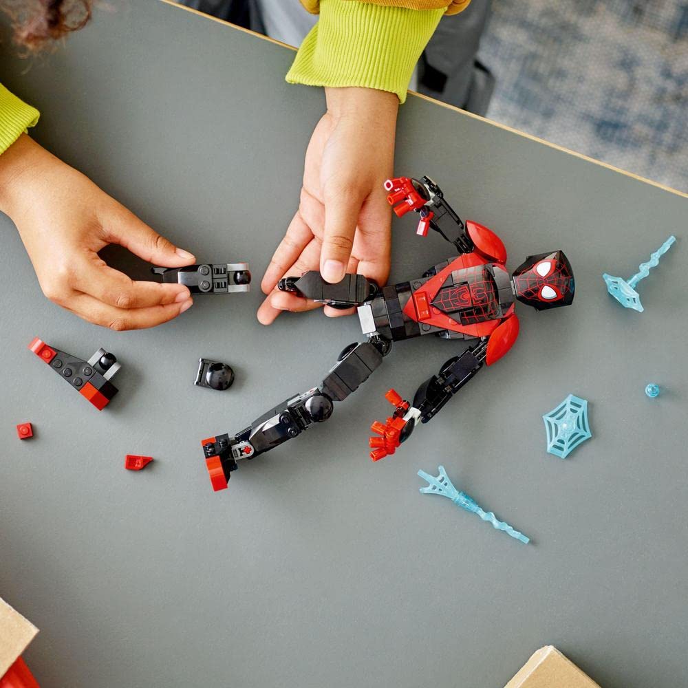 LEGO Marvel Miles Morales Figure Building Kit for Ages 8+