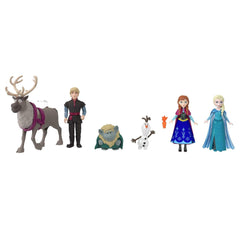 Disney Frozen Story Pack with 6 Key Characters, Small Dolls Figures and Accessories Inspired by Disney Frozen Movies Giftset for Kids Ages 3+