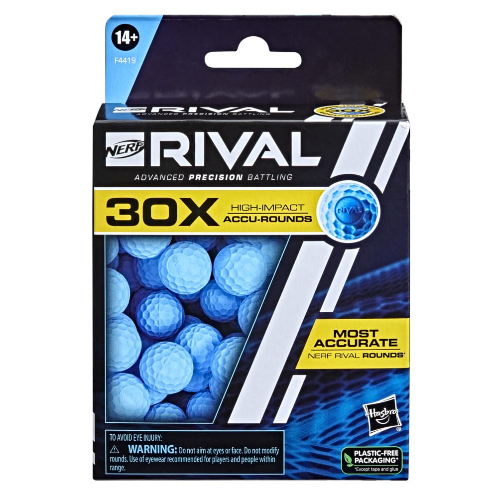 Nerf Rival 30 Accu-Round Refill, Includes 30 Accu-Rounds, The Most Accurate Nerf Rival Rounds, Compatible with All Nerf Rival Blasters