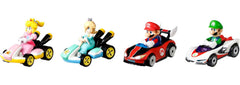 Hot Wheels Mario Kart #3 - 4 Fan-Favorite Characters Vehicle Collectible Gift Set for Kids & Fans Ages 3 Years Old & Up