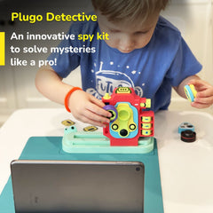 PlayShifu Plugo Detective - Interactive STEM Spy Kit for Kids Ages 4 Years & Up (App Based, Device Not Included)