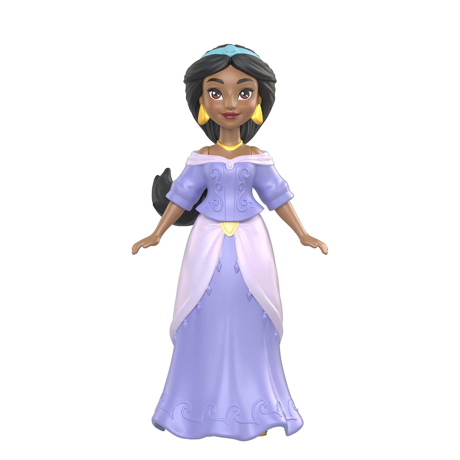 Disney Princess 6 Posable Small Dolls with 12 Signature Fashions and 6 Accessories Inspired by Disney Movies