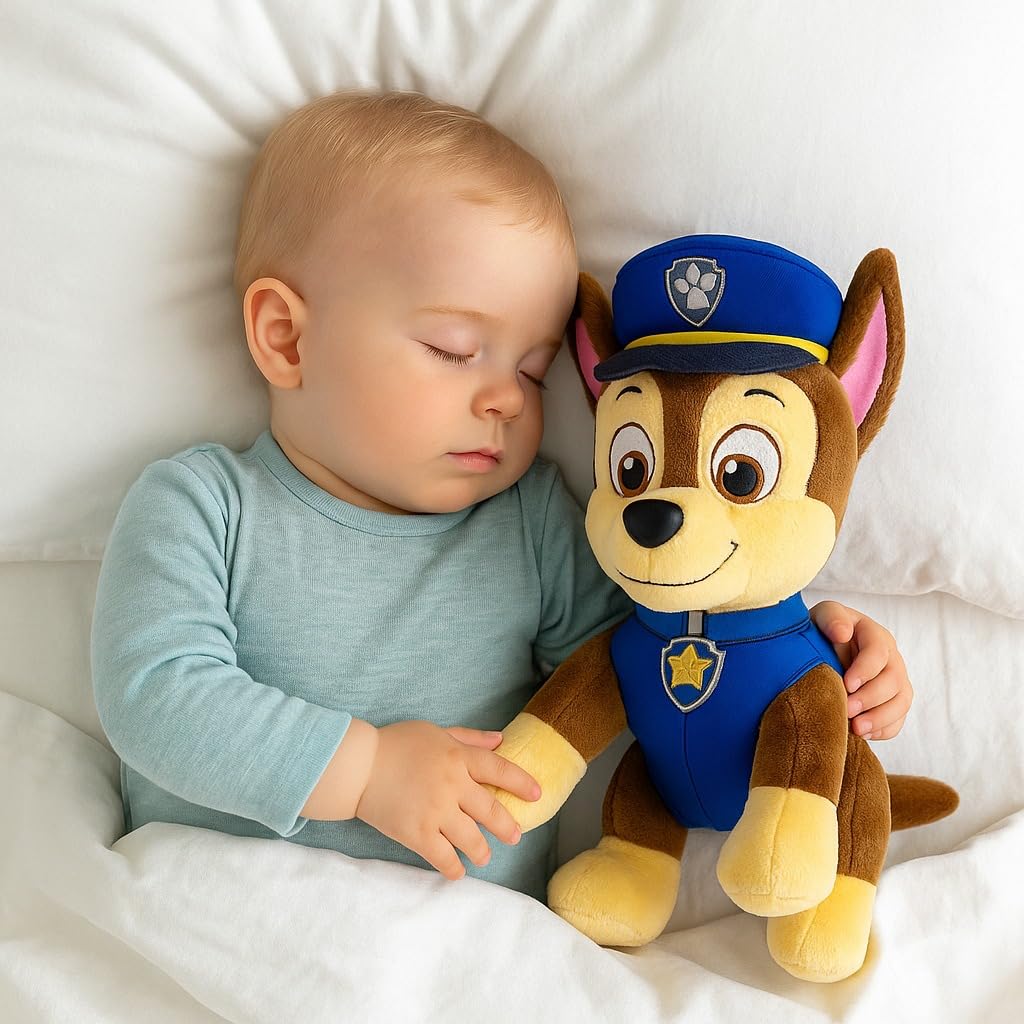 Paw Patrol 10 Inch Chase Plush Toy - Soft & Huggable Stuffed Animal for Toddlers & Kids Ages 1 Years & Up