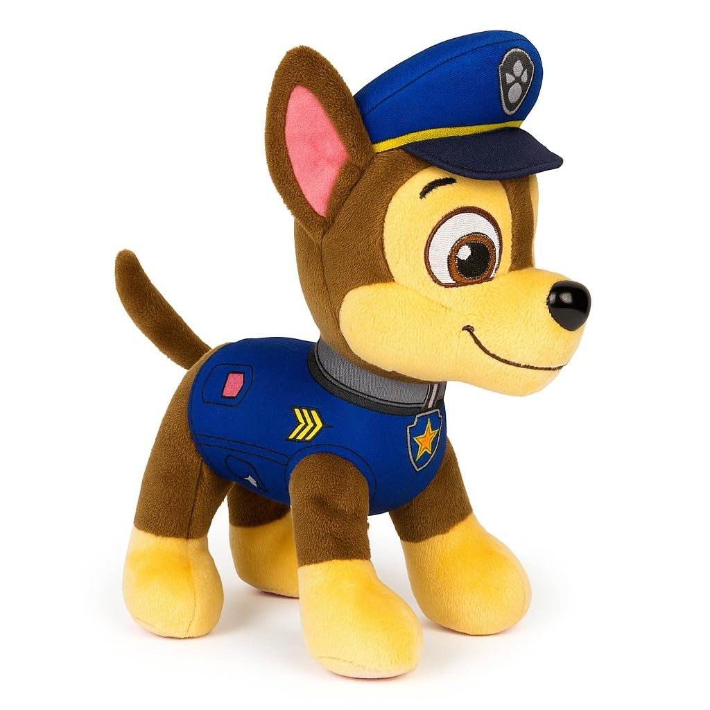 Paw Patrol 10 Inch Chase Plush Toy - Soft & Huggable Stuffed Animal for Toddlers & Kids Ages 1 Years & Up