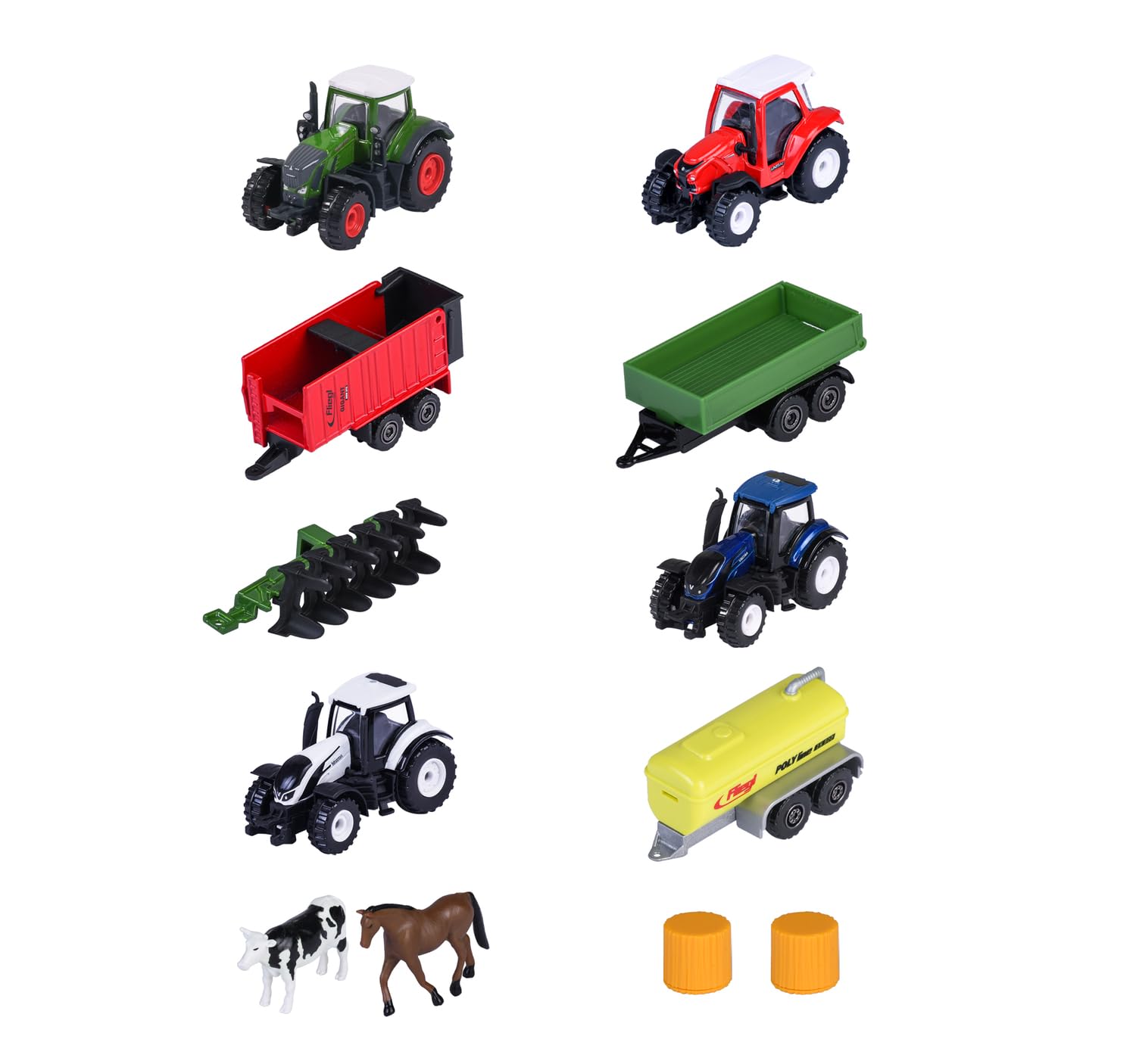 Majorette Farm 5 Pack Set - Metal Tractor Toy with Trailer Accessories & Moving Parts for Kids & Collectors, Styles & Design May Vary - Only 1 Pack Included