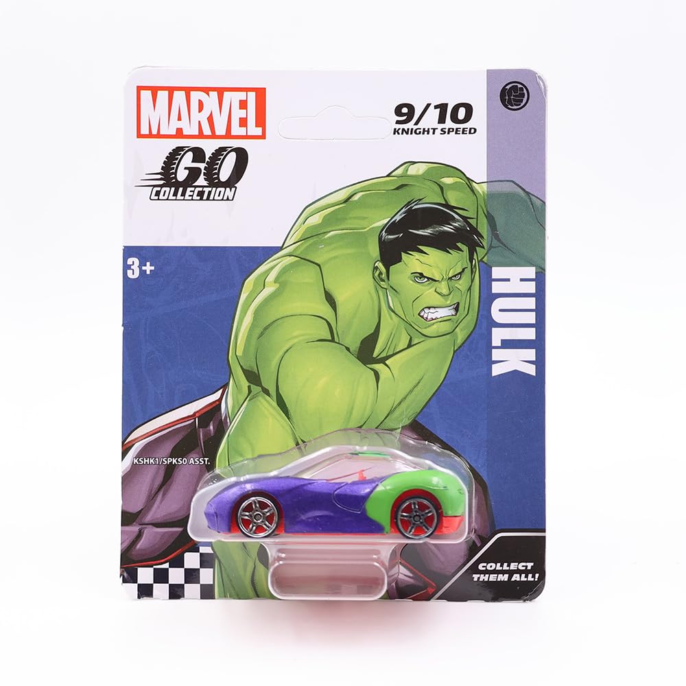Buy Marvel Go 1:64 Diecast Hulk knight Speed Toy Car For Collection For ...