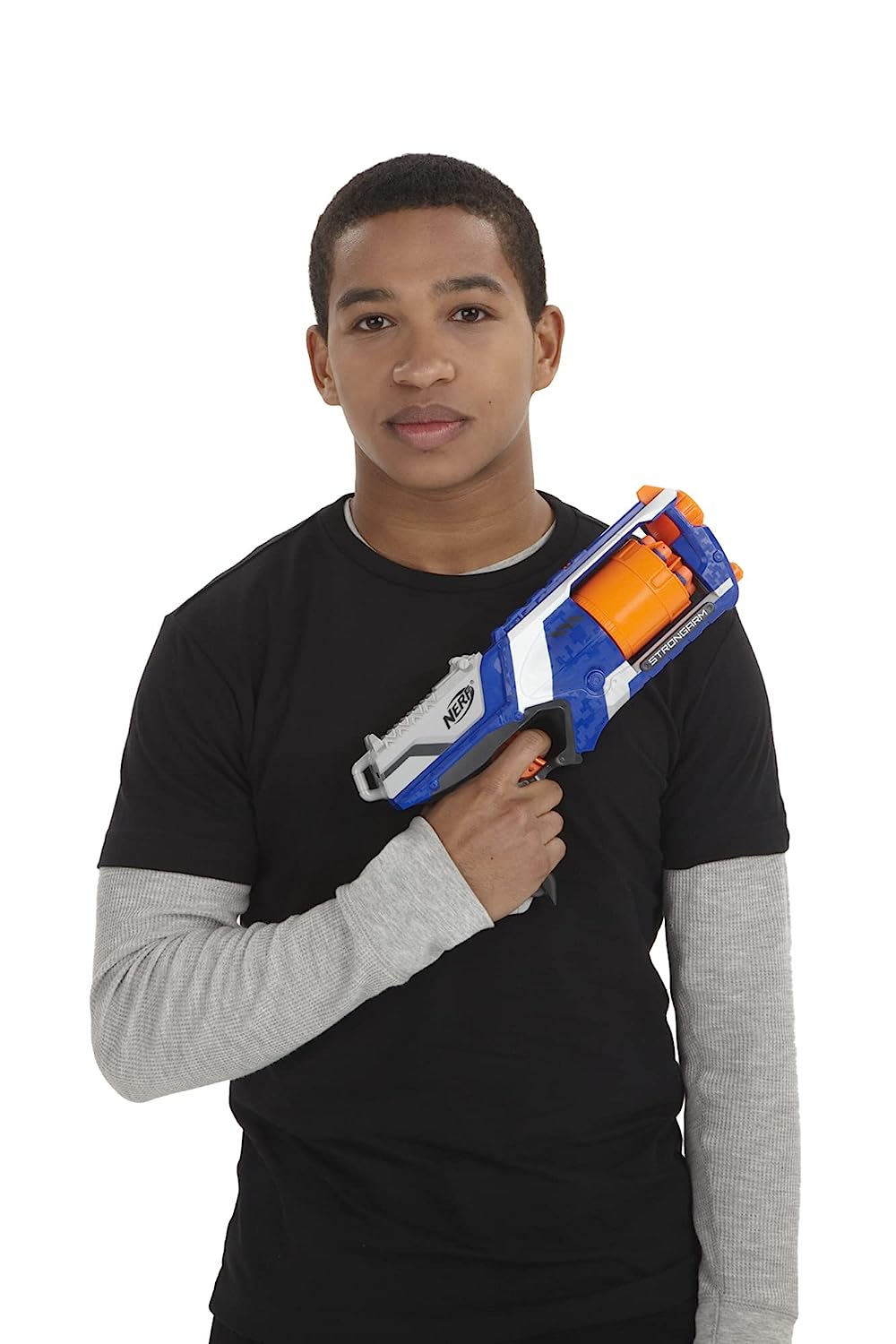 NERF Disruptor Elite Blaster - 6-Dart Rotating Drum, Slam Fire, Includes 6  Official Nerf Elite Darts - for Kids, Teens, Adults