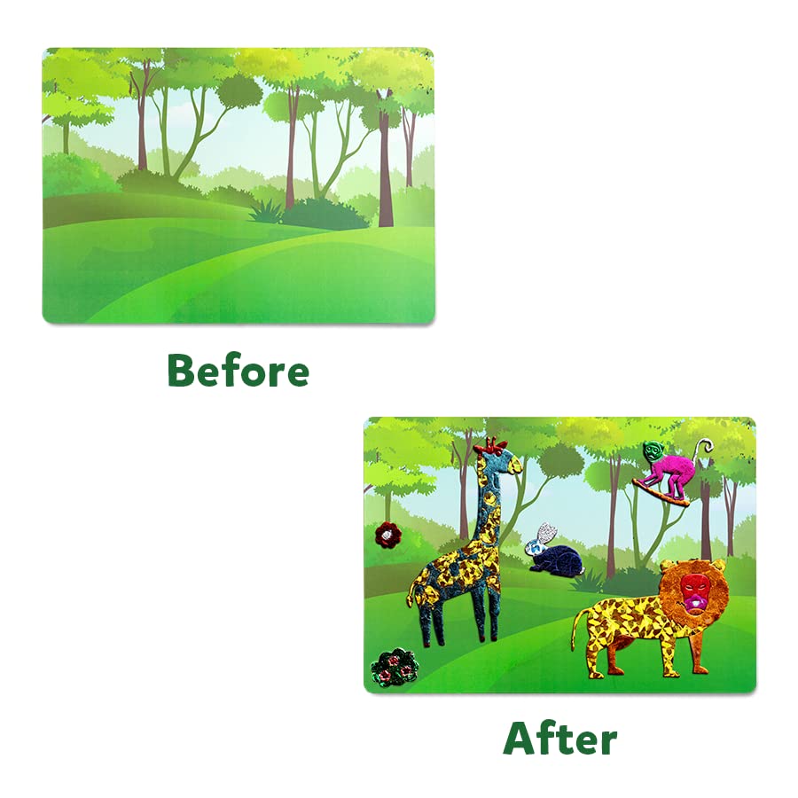 Skillmatics Foil Fun World of Animals - Art & Craft DIY Activity Kits for Ages 4 to 9 Years