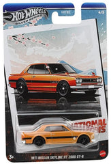 Hot Wheels 2025 Retro Racing Club Silver Celebration Series 1:64 Scale 1971 Nissan Skyline HT 2000 GT-R with Exclusive Wheels & Collectible Race-Inspired Packaging