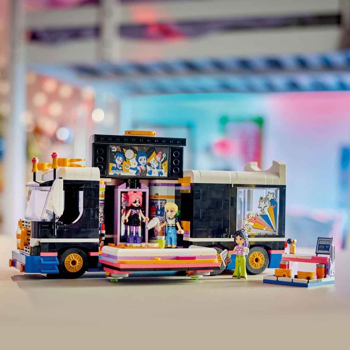 LEGO Friends Pop Star Music Tour Bus Vehicle Building Kit For Ages 8+
