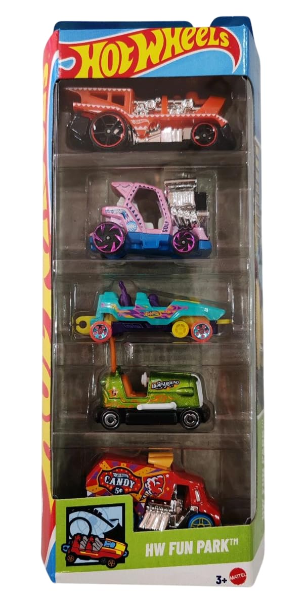 Hot Wheels 15 Car Gift Pack 2025 Combo of 3 Series Including Formula1, Fun Park & Tooned Pack For Kids and Collectors