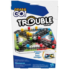 Hasbro Gaming Pop-O-Matic Trouble Grab & Go Game For Kids Ages 5 And Up