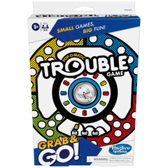 Hasbro Gaming Pop-O-Matic Trouble Grab & Go Game For Kids Ages 5 And Up