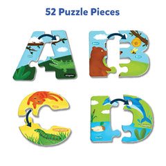 Skillmatics The Animal Alphabet 52 Piece Jigsaw Puzzle for Learning ABCs and Letters for Kids Ages 3-6 Years