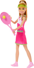 Barbie Stacie & Chelsea Tennis Playset with 2 Dolls & 5+ Accessories Including Net with Swinging Ball Feature