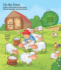 Booktopus Lift-the-Flap Learning Book - Explore The Farm Knowledge Book for Kids - Interactive Learning Books 6+