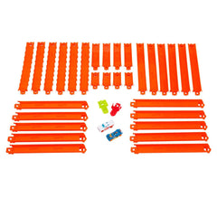 Hot Wheels Track Creator Deluxe Track Pack With 2 Toy Cars, 25 Feet Of Different Speed Snap Tracks