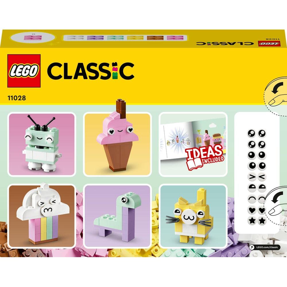 LEGO Classic Creative Pastel Fun Building Kit for Ages 5+