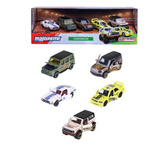 Majorette CastHeads 5 Pack Set - Metal Toy Car with Freewheel, Suspension & Opening Parts for Kids & Collectors