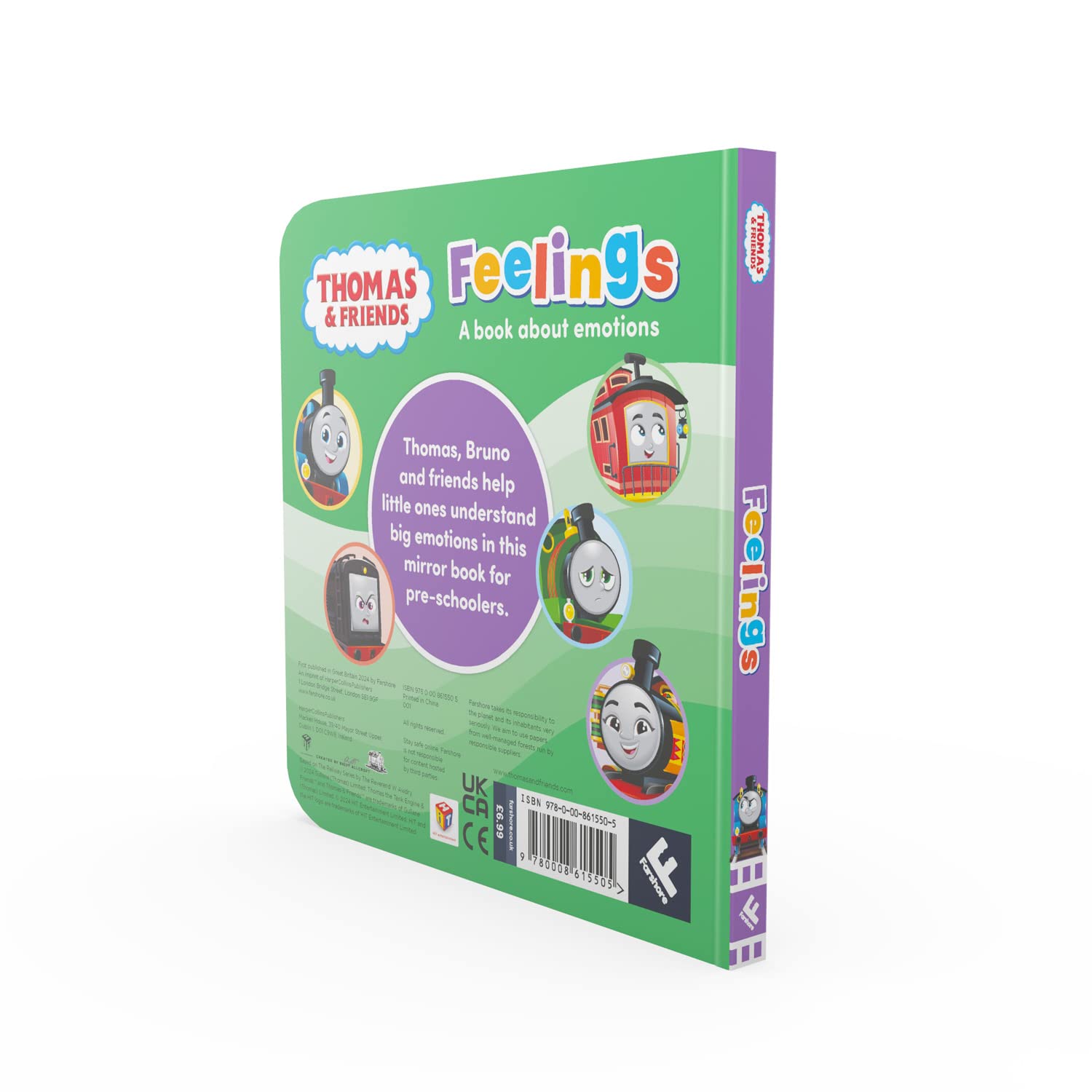 Thomas & Friends: Feelings A Mirror Book About Emotions Board Book for Ages 18 months Above