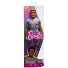 Barbie Ken Fashionistas with Prosthetic Leg Wearing Los Angeles Jersey and Purple Shorts with Sneakers #212 for Kids Ages 3+