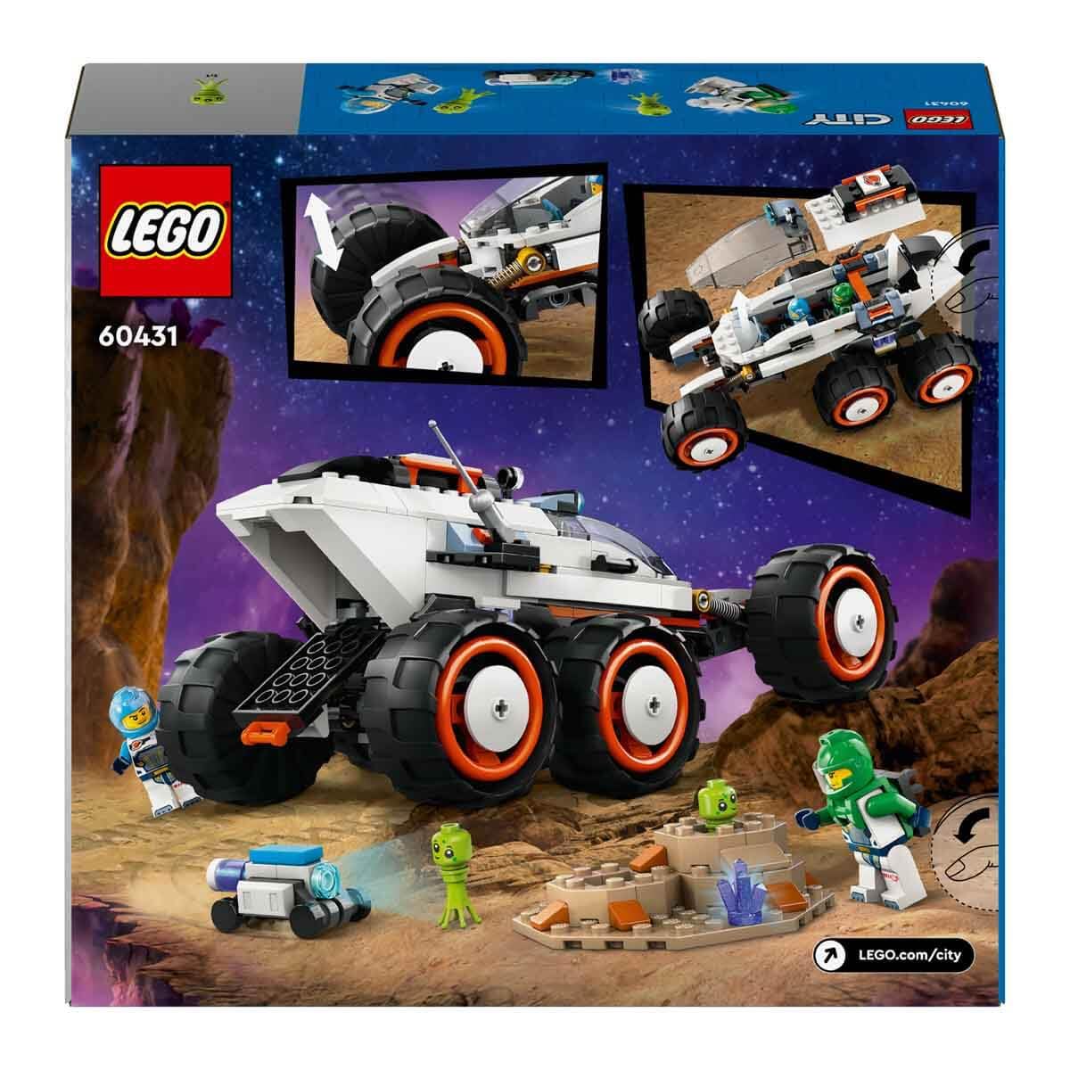 LEGO City Space Explorer Rover and Alien Life Set Building Kit for Ages 6+