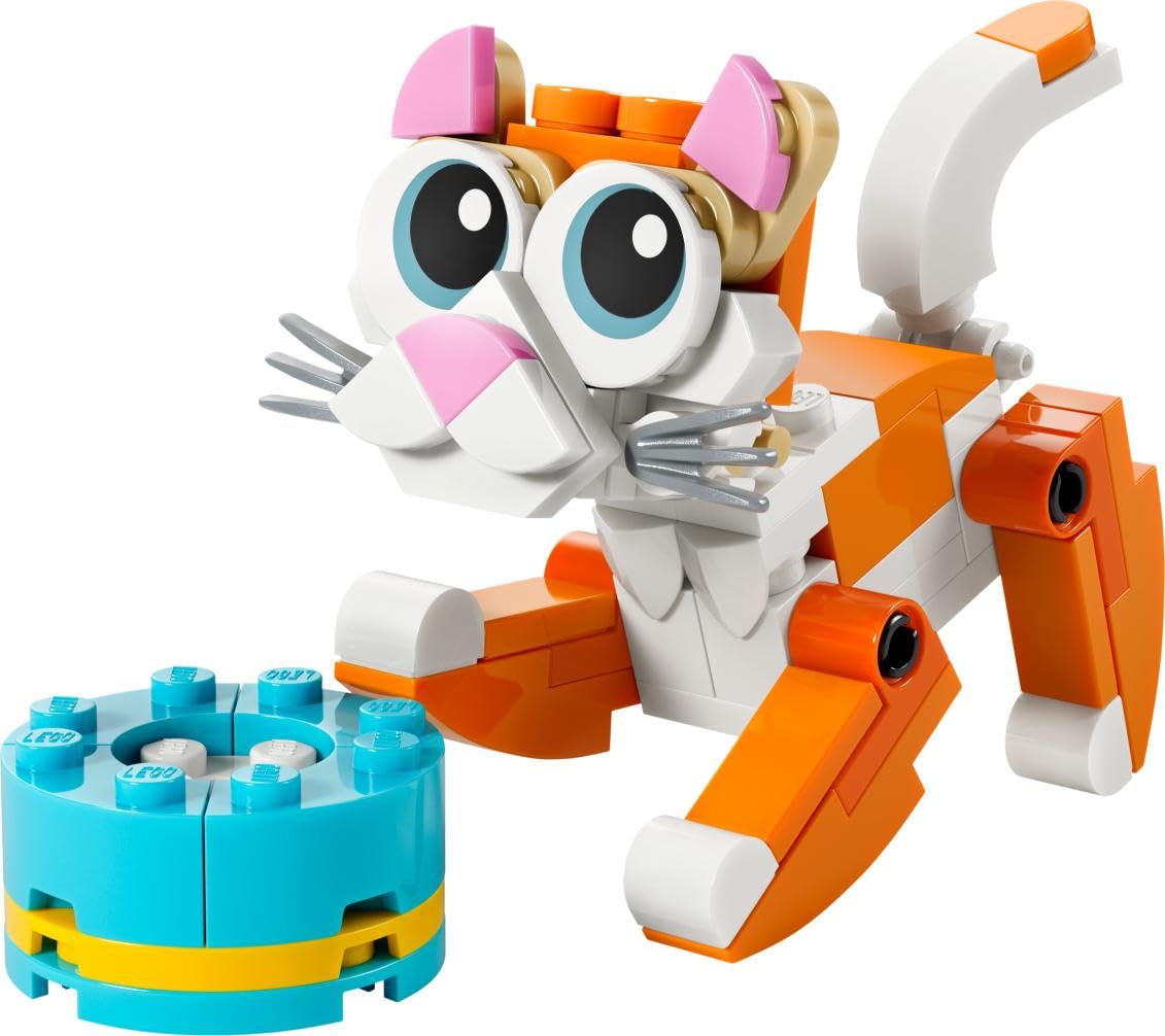 LEGO CREATOR 3IN1 Orange Cat Building Kit For Ages 6 Years & Up