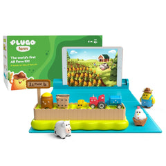 PlayShifu Plugo Farm - Interactive Educational Toy with Farm Animals & Barn for Kids Ages 4 Years & Up (App Based, Device Not Included)