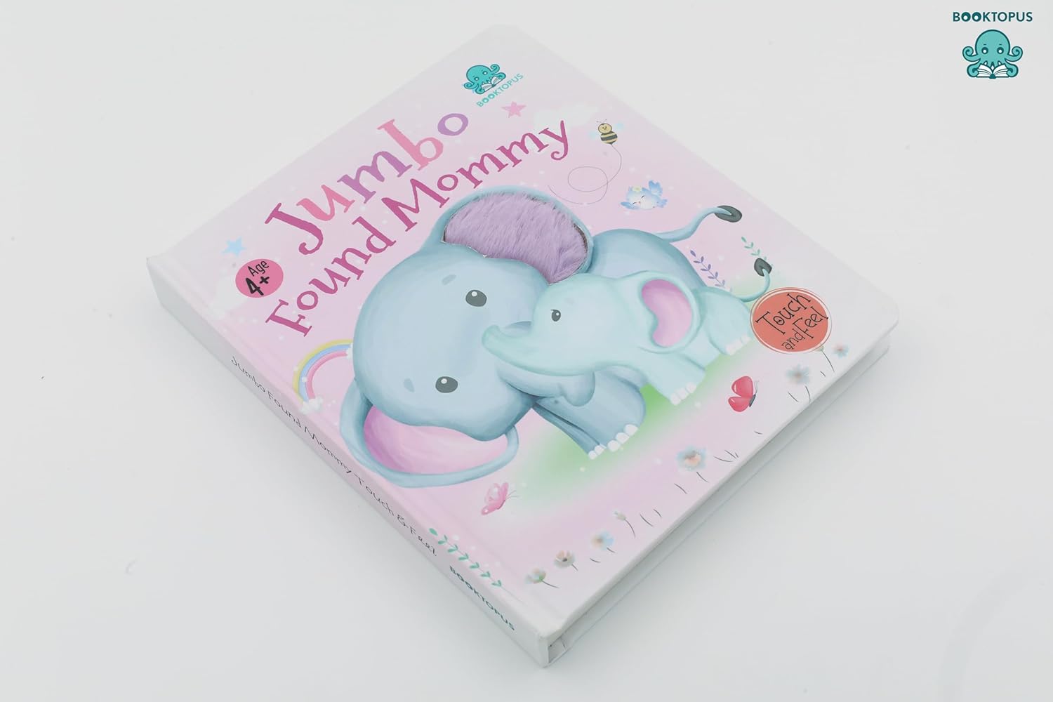 Booktopus Touch and Feel Board Book - Jumbo Found Mommy Sensory Book for Toddlers - Textured Baby Books for 4+