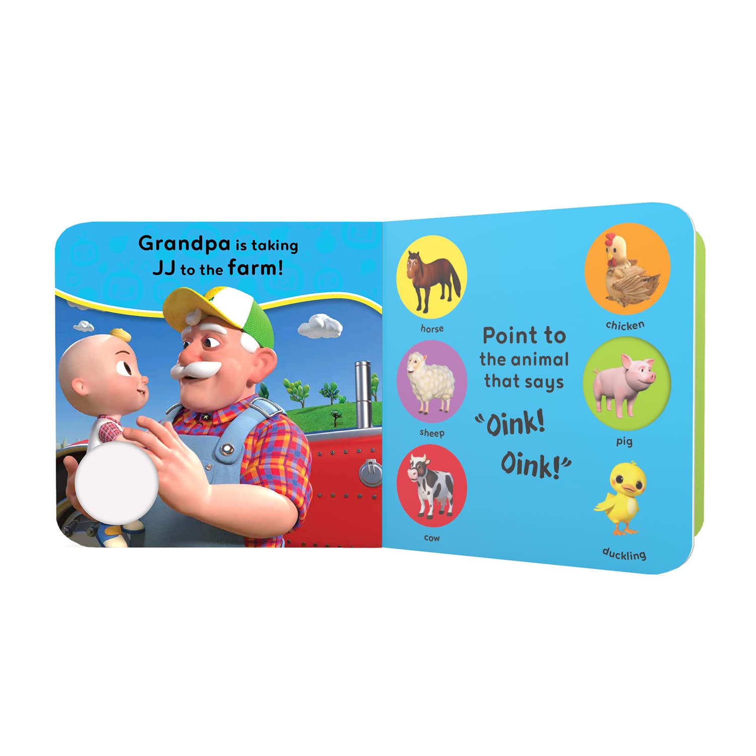 CoComelon Old MacDonald's Farm board book for Ages 18 months Above