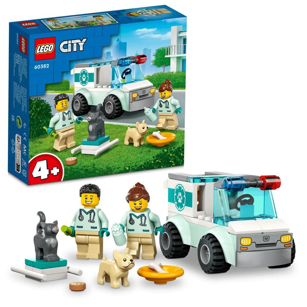 LEGO City Vet Van Rescue Building Kit for Ages 4+