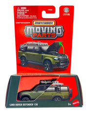 Matchbox Moving Parts 2026 - Land Rover Defender 130 Toy Car for Kids Ages 3 Year & Up