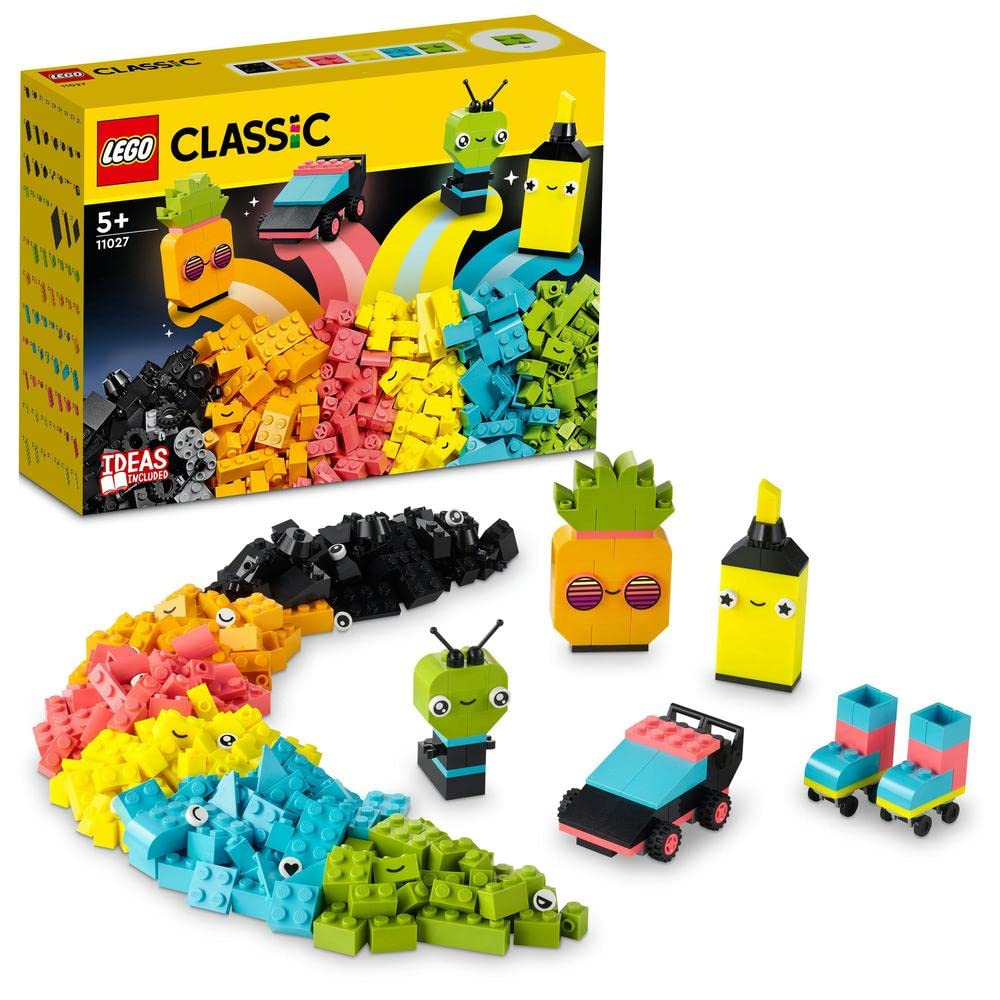 LEGO Classic Creative Neon Fun Building Kit for Ages 5+