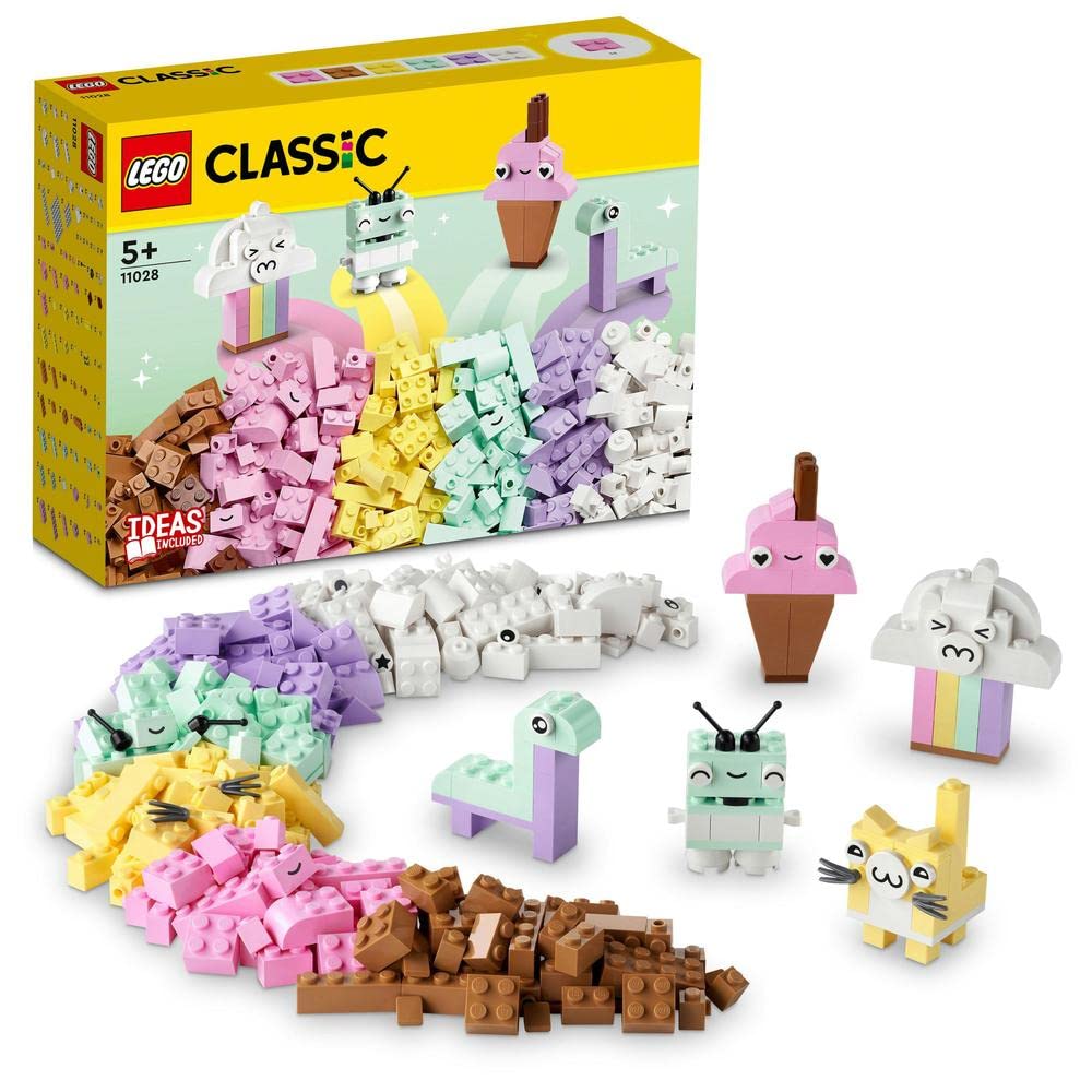 LEGO Classic Creative Pastel Fun Building Kit for Ages 5+