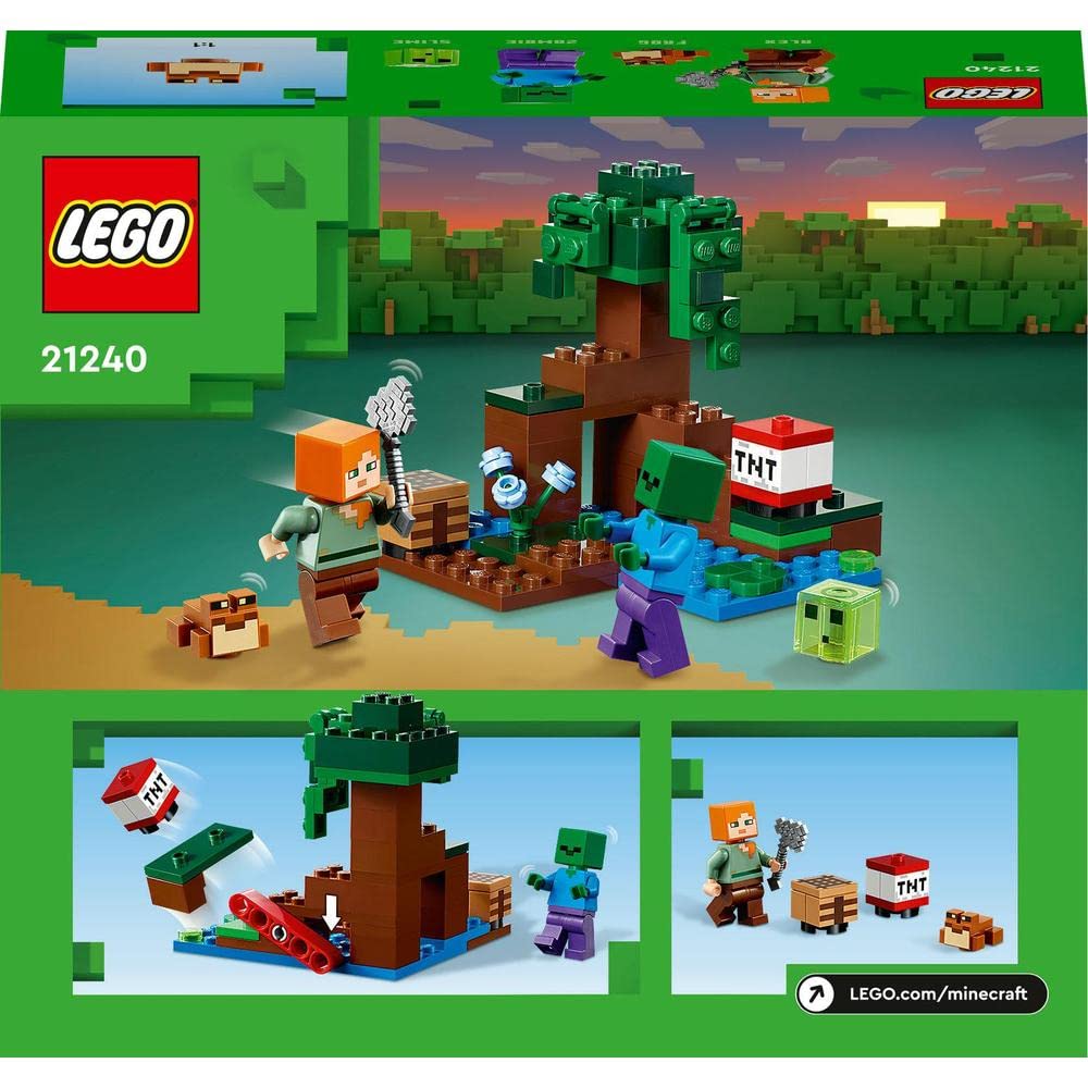 LEGO Minecraft The Swamp Adventure Building Kit for Ages 7+