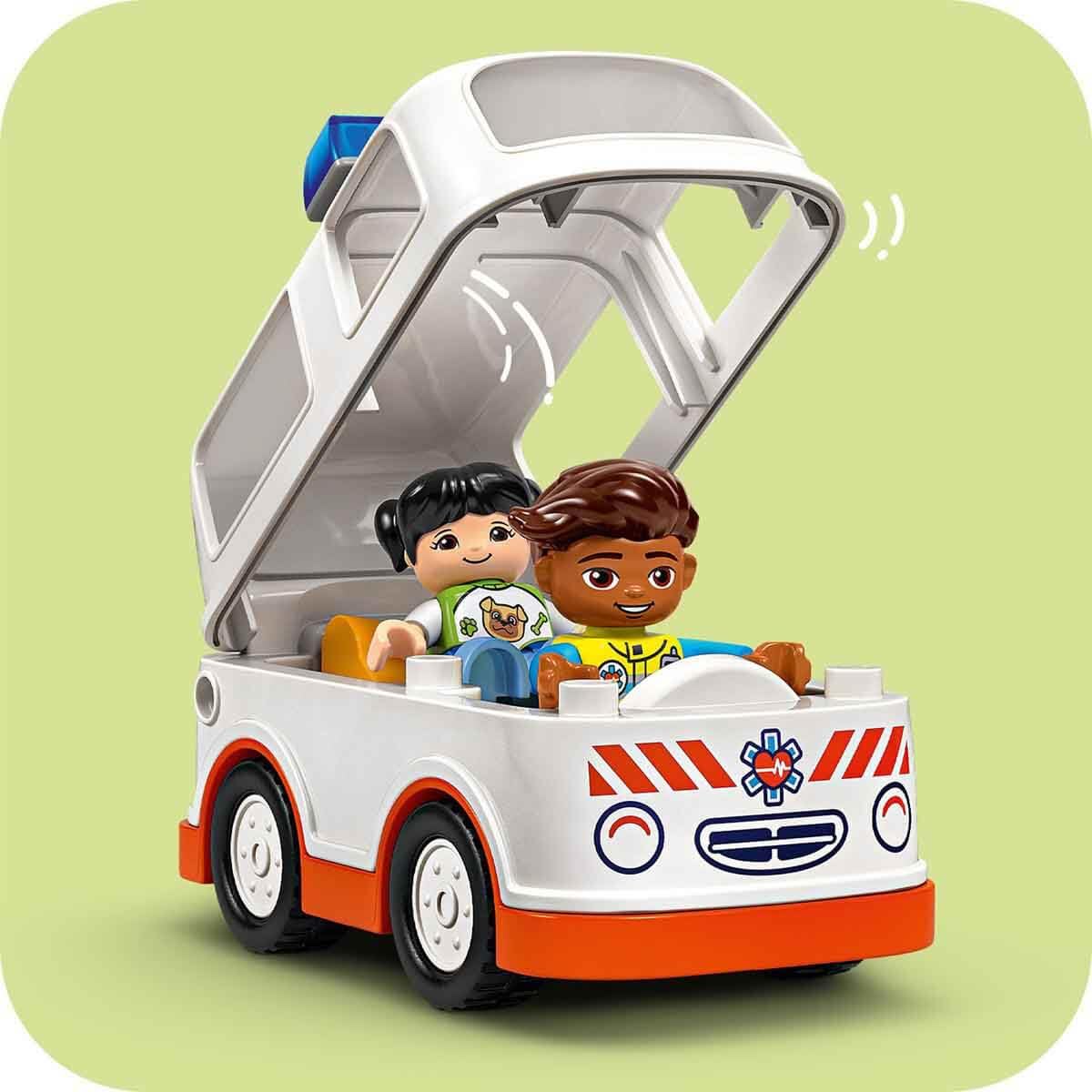 LEGO DUPLO Ambulance & Driver Set Building Kit For Ages 2+