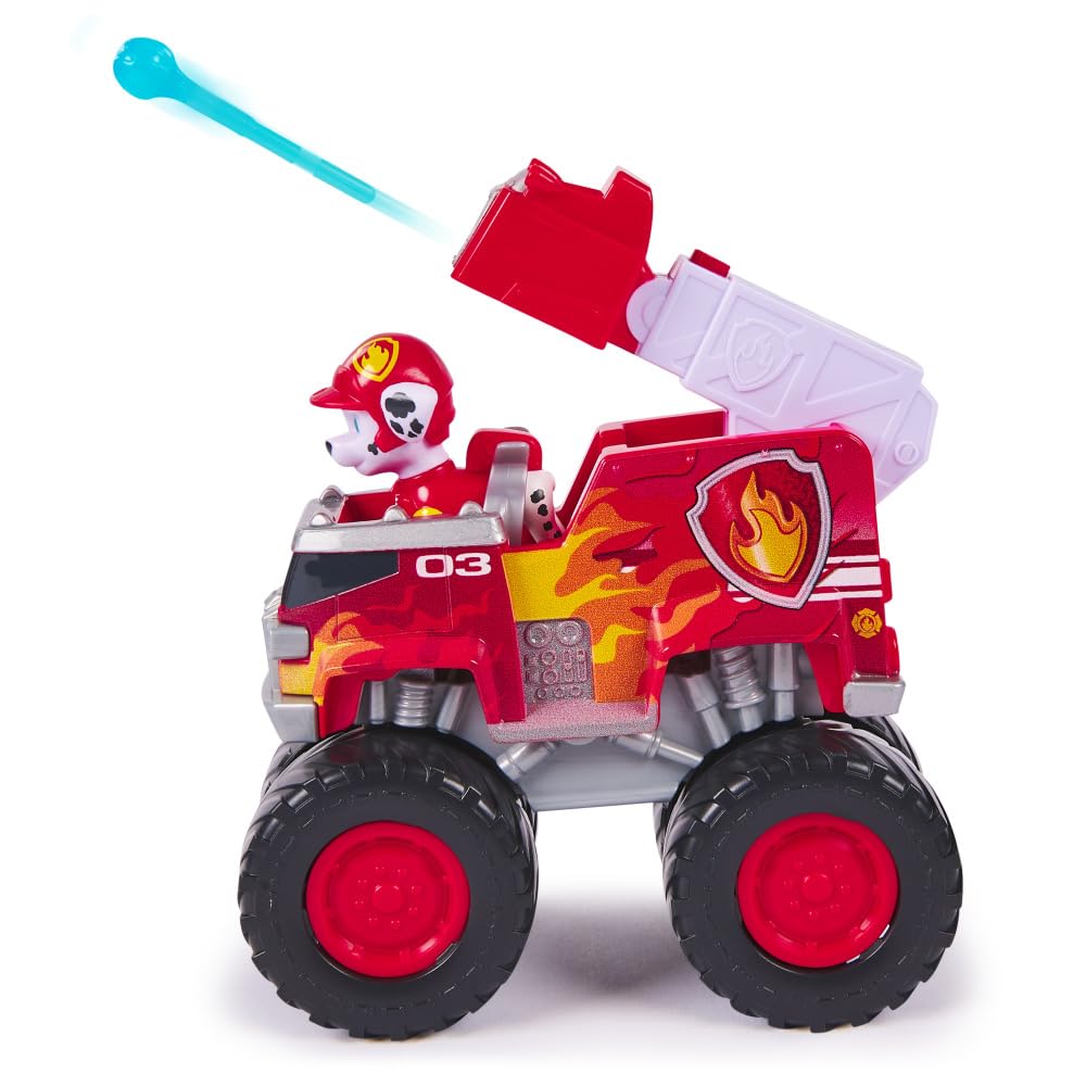 Paw Patrol Marshall Rescue Wheels - Collectable Action Car Figure For Kids 3 Years and Above