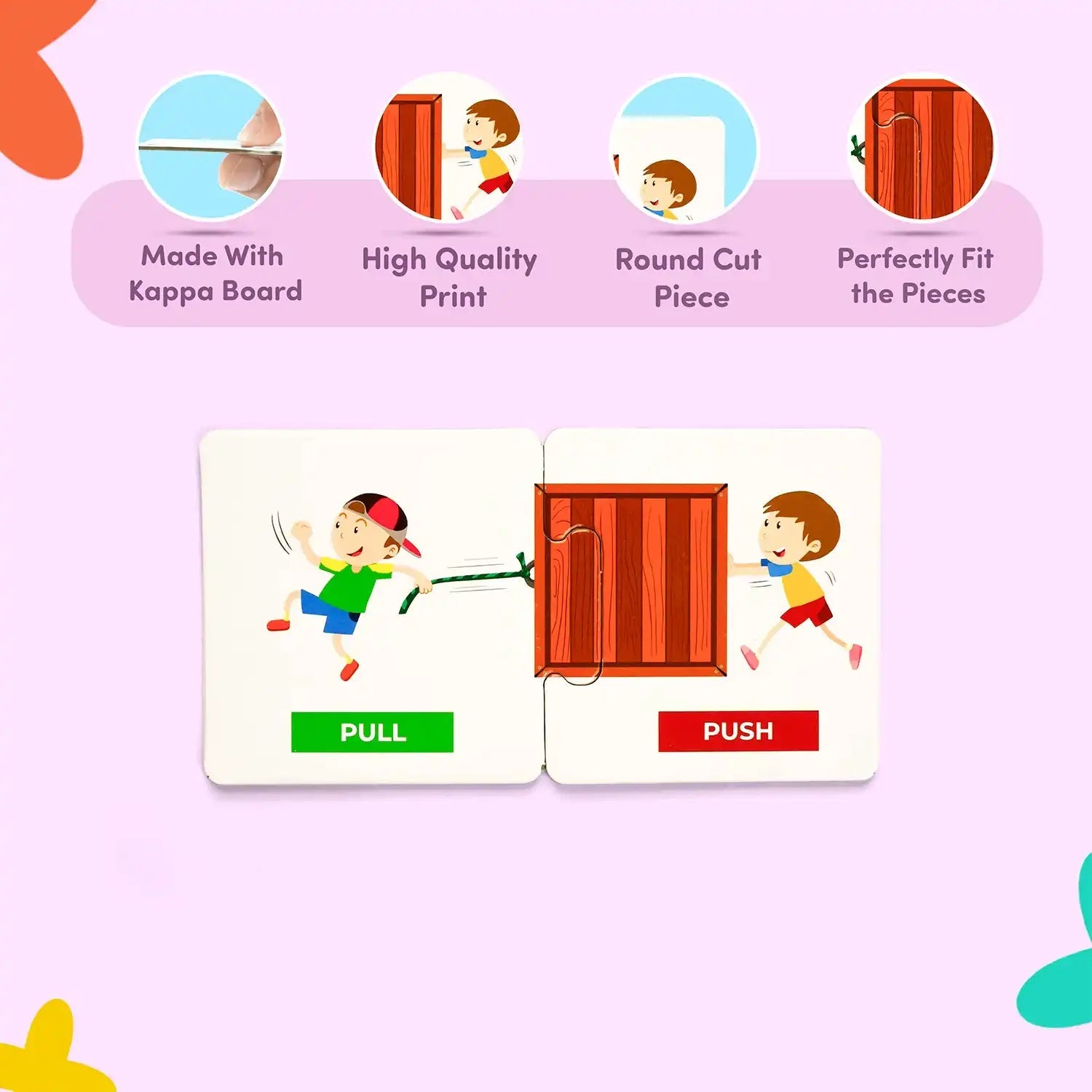 Mittimate Opposite Word Educational Jigsaw Puzzle Game for Kids Age 2 to 4 Old I 60 Pieces Puzzle Toy I Birthday Gift for Children