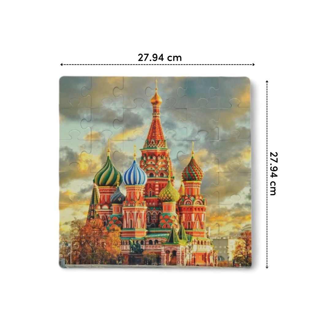 Mittimate Saint Basil's Cathedral Jigsaw Puzzle – 36-Piece Cardboard Puzzle for Kids (Ages 4-6) | Fun, Learning & Perfect Birthday Gift