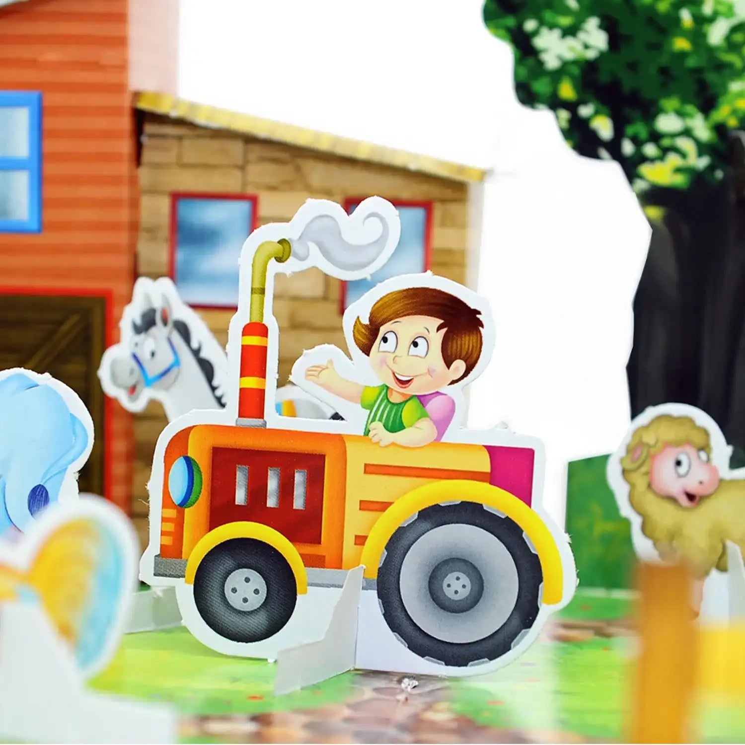 Mittimate Farm House Model Construction Book for Kids Age 8 to 12 Year Old I Make Your Own 3D Paper Model I Fun & DIY Book for Children