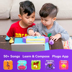 PlayShifu Plugo Tunes - Piano Learning Musical STEM Kit for Kids Ages 4 Years & Up (App Based, Device Not Included)