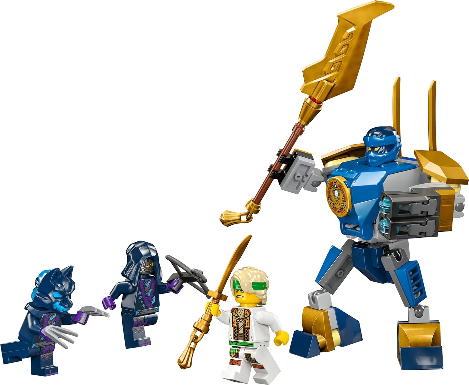 LEGO NINJAGO Jay’s Mech Battle Pack Ninja Toy Building Kit for Ages 6+