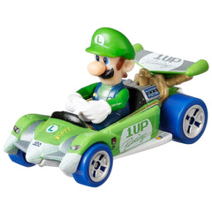 Hot Wheels Circuit Special Mariokart Series Luigi 1:64 Scale Diecast Vehicle for KIds & Collectors